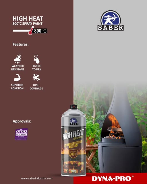 '-  DYNA-PRO® High Heat Spray Paint (800°C Resistance) -  Abouche3le