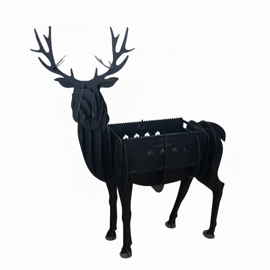 '-  Deer-Shaped Metal BBQ Grill – Unique Outdoor Barbecue Design -  Abouche3le