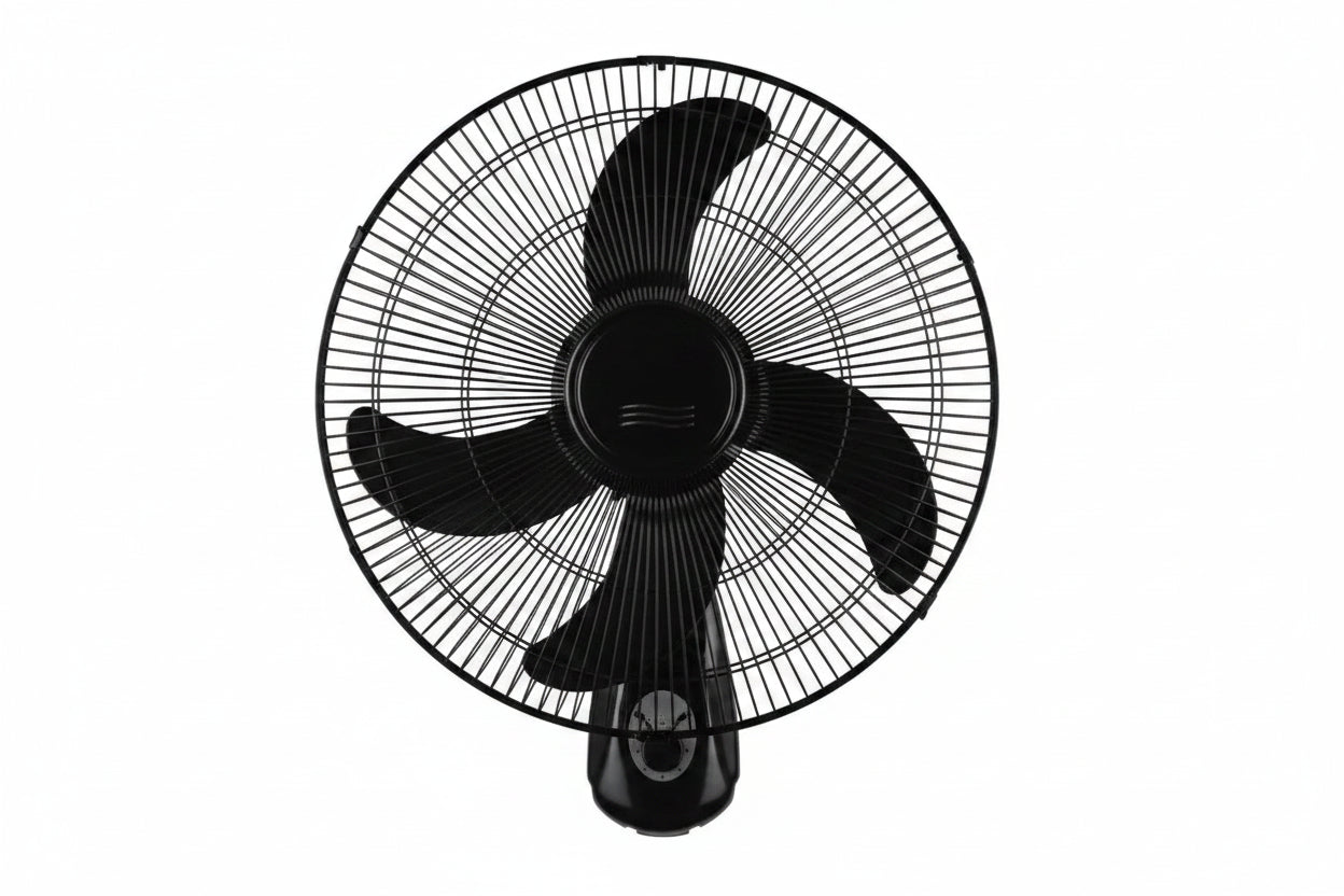 Crown 18" Electric Wall Fan (Model CFW-333) with three blades and a protective wire grille, shown against a plain white background.