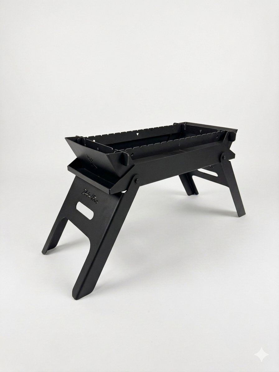 '-  Foldable BBQ 60cm – Compact Portable Steel Grill -  Abouche3le