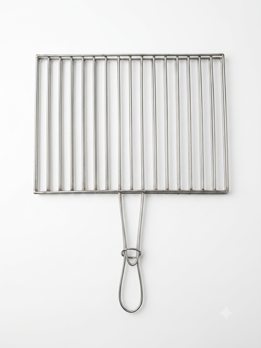 '-  Double Stainless Steel BBQ Grill Grate -  Abouche3le