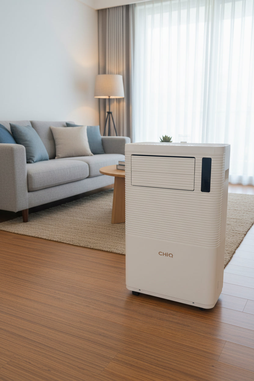 '-  CHiQ Portable Air Conditioner 12000 BTU - 4 in 1 Modes (Cooling, Fan, Dehumidifier, Sleep Timer) - CPC12PAP02 -  Abouche3le
