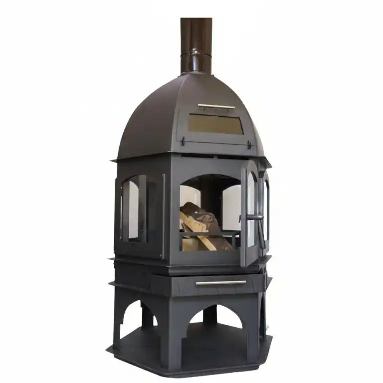 '-  Wood Fireplace – Dome Model (100 m² Heating Capacity) -  Abouche3le