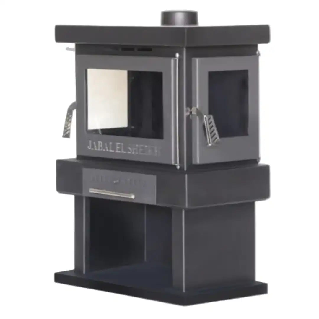'-  Fireplace Wood Stove – 3 Glass Sides (No Oven) -  Abouche3le