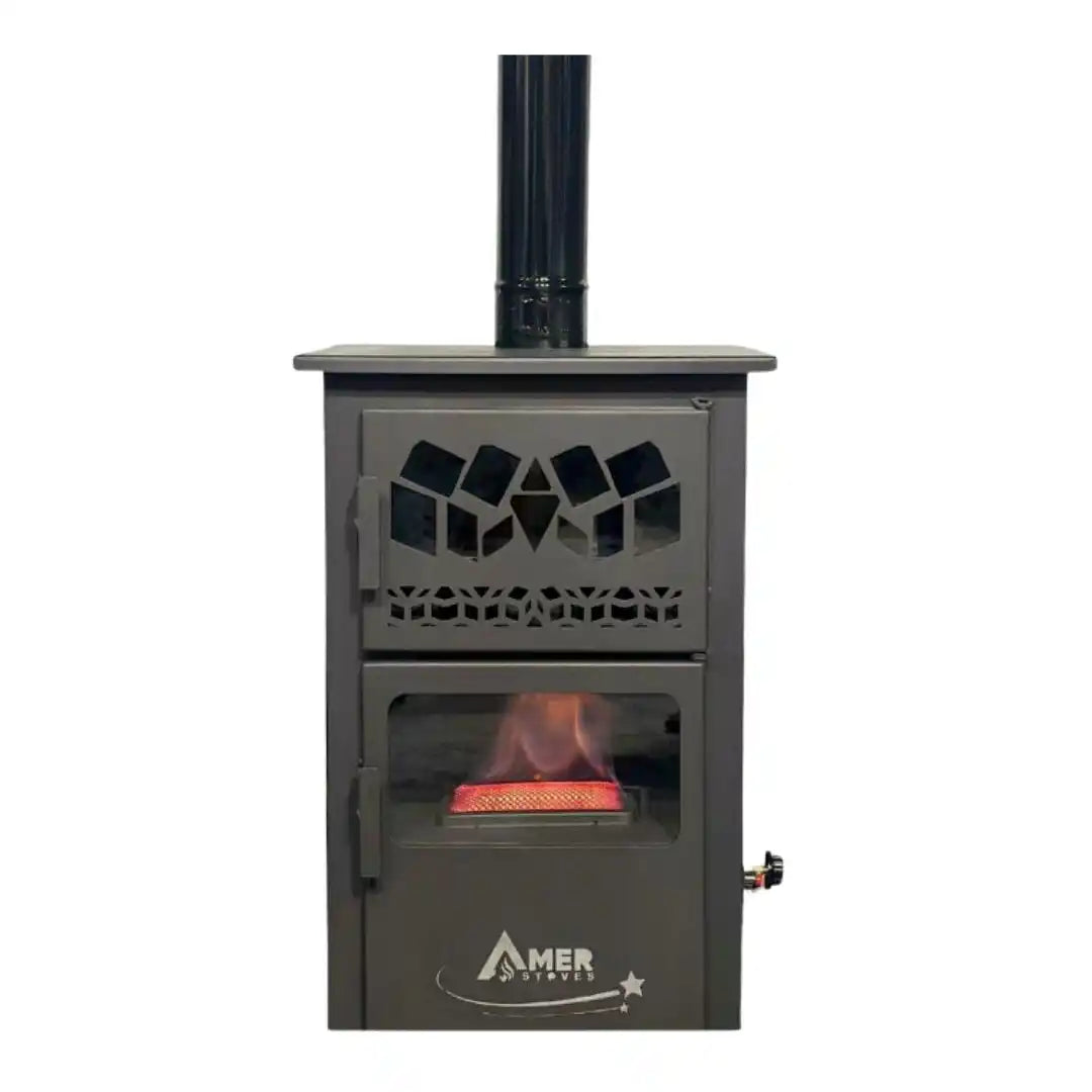 '-  Amer Stoves – Star Gas Stove with Oven & Fan -  Abouche3le