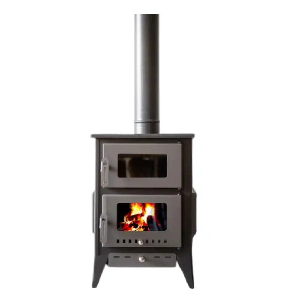 '-  Amer Stoves – Camping Wood Stove (3 Glass Sides) -  Abouche3le