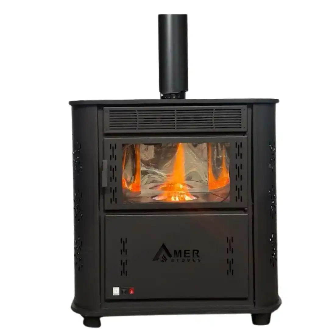 '-  Amer Stoves – New Nancy 2025 (Lighter + Fire Fan + Air Fan) -  Abouche3le