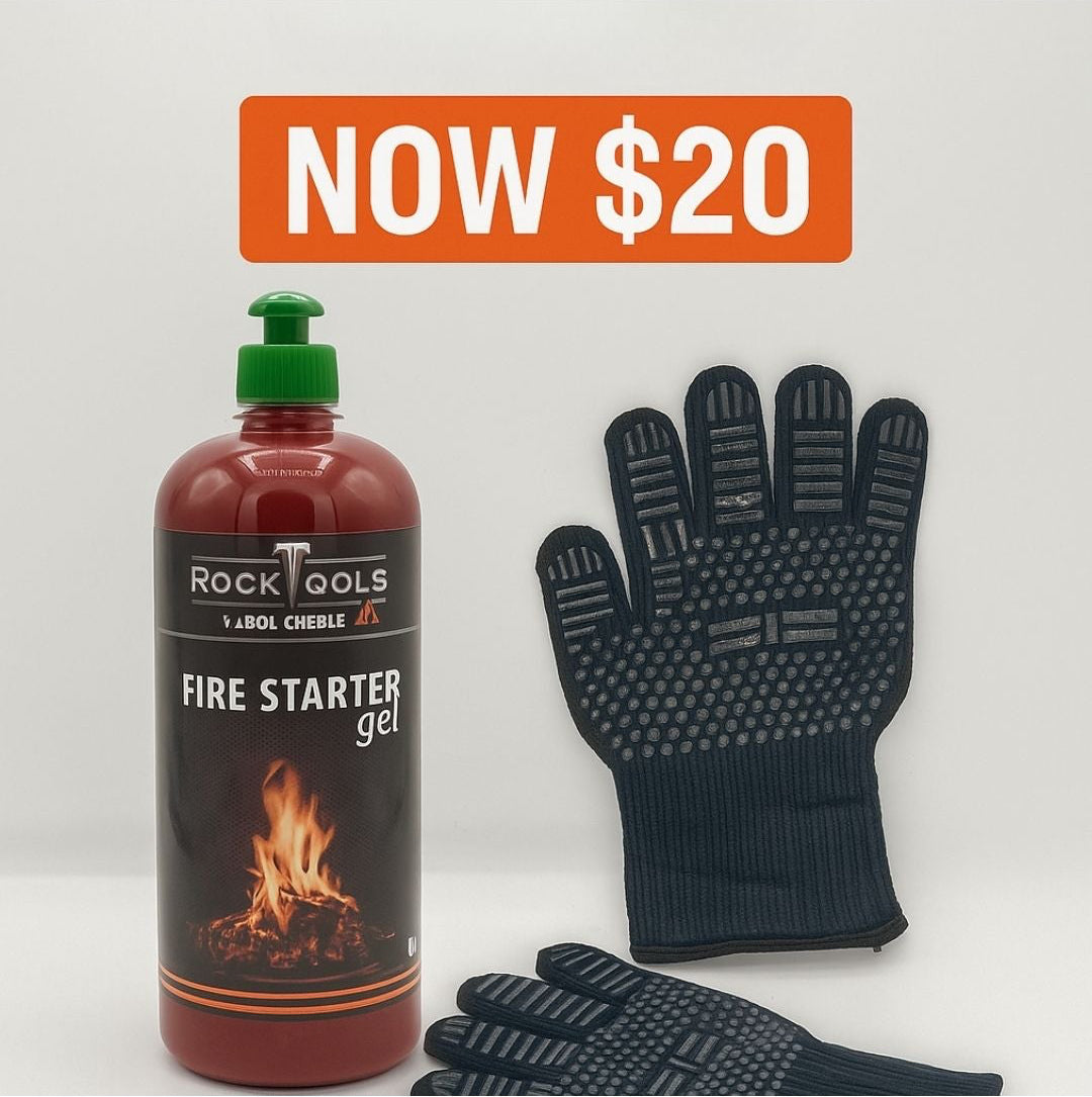 Fire Starter Gel + Gloves