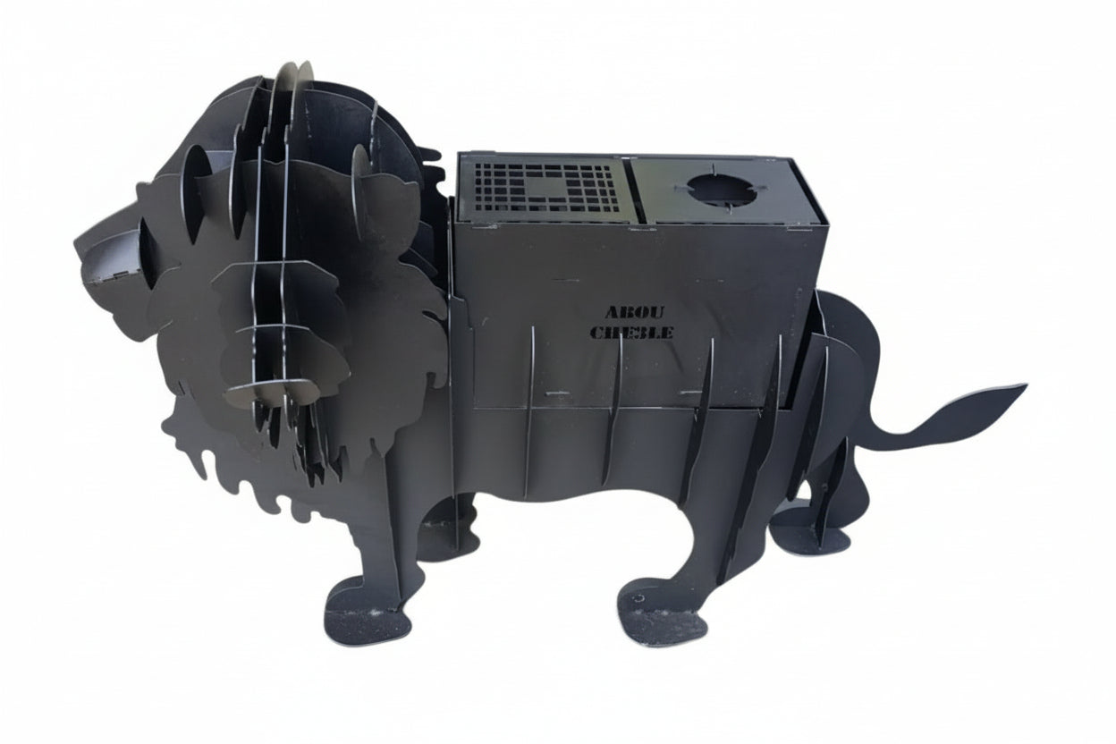 '-  Lion-Shaped Barbecue Grill -  Abouche3le