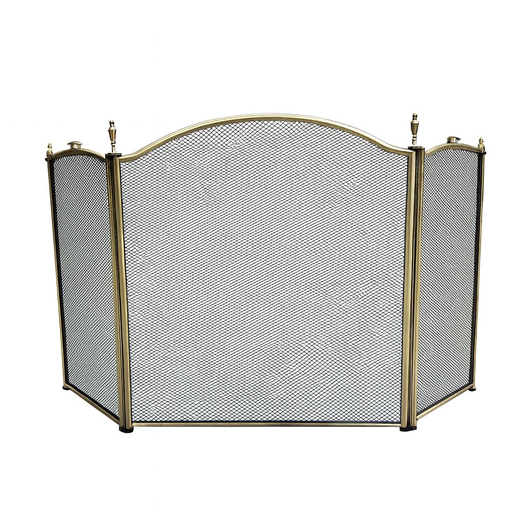 '-  Brass Fireplace Screen – 61 × 102 cm -  Abouche3le