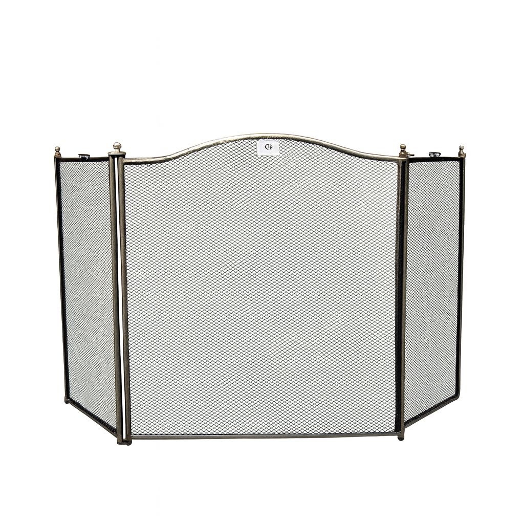 '-  Classic Brass Fireplace Screen – 77 × 128 cm -  Abouche3le