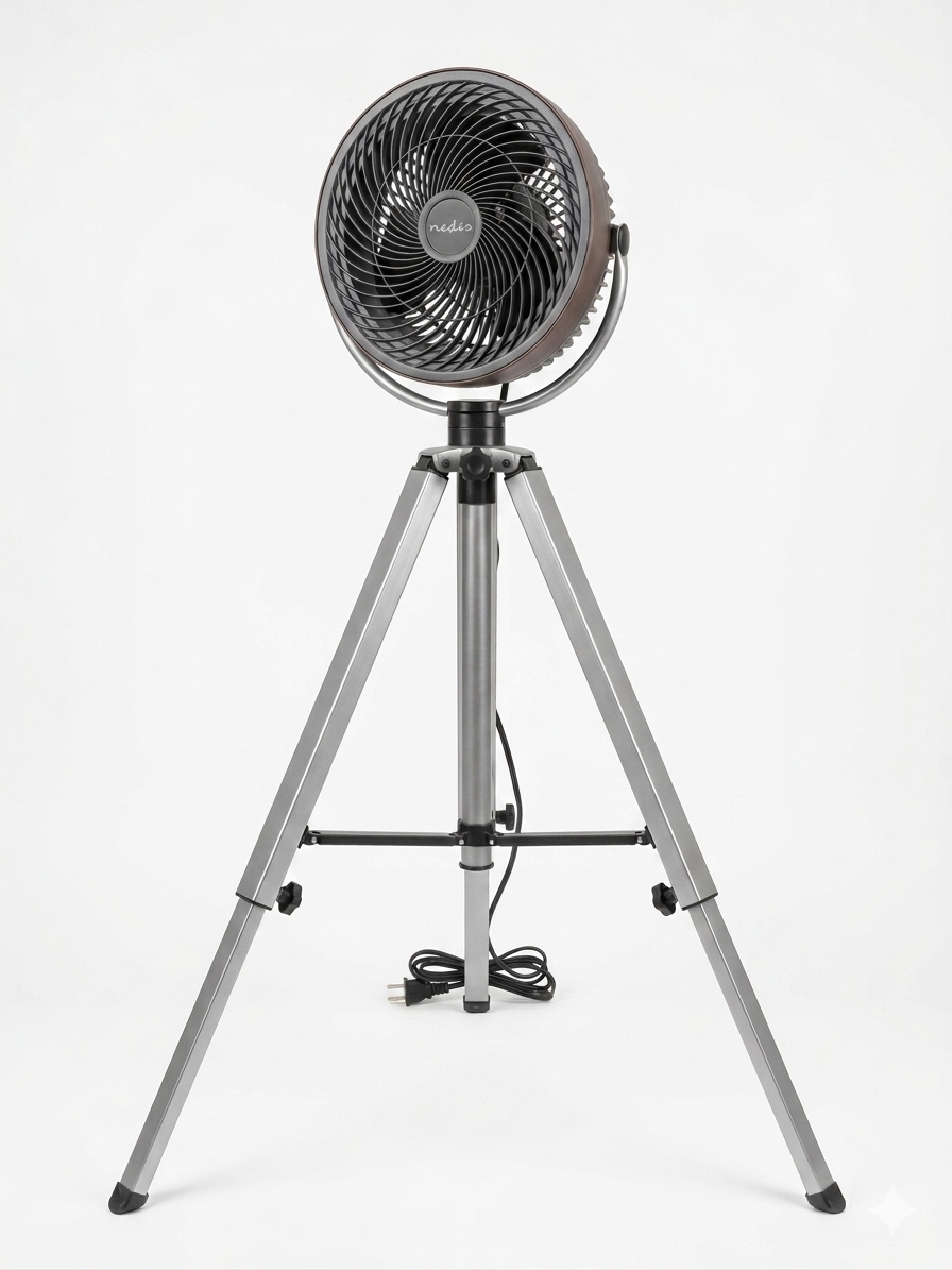 '-  Adjustable Fan Stainless & Wood -  Abouche3le