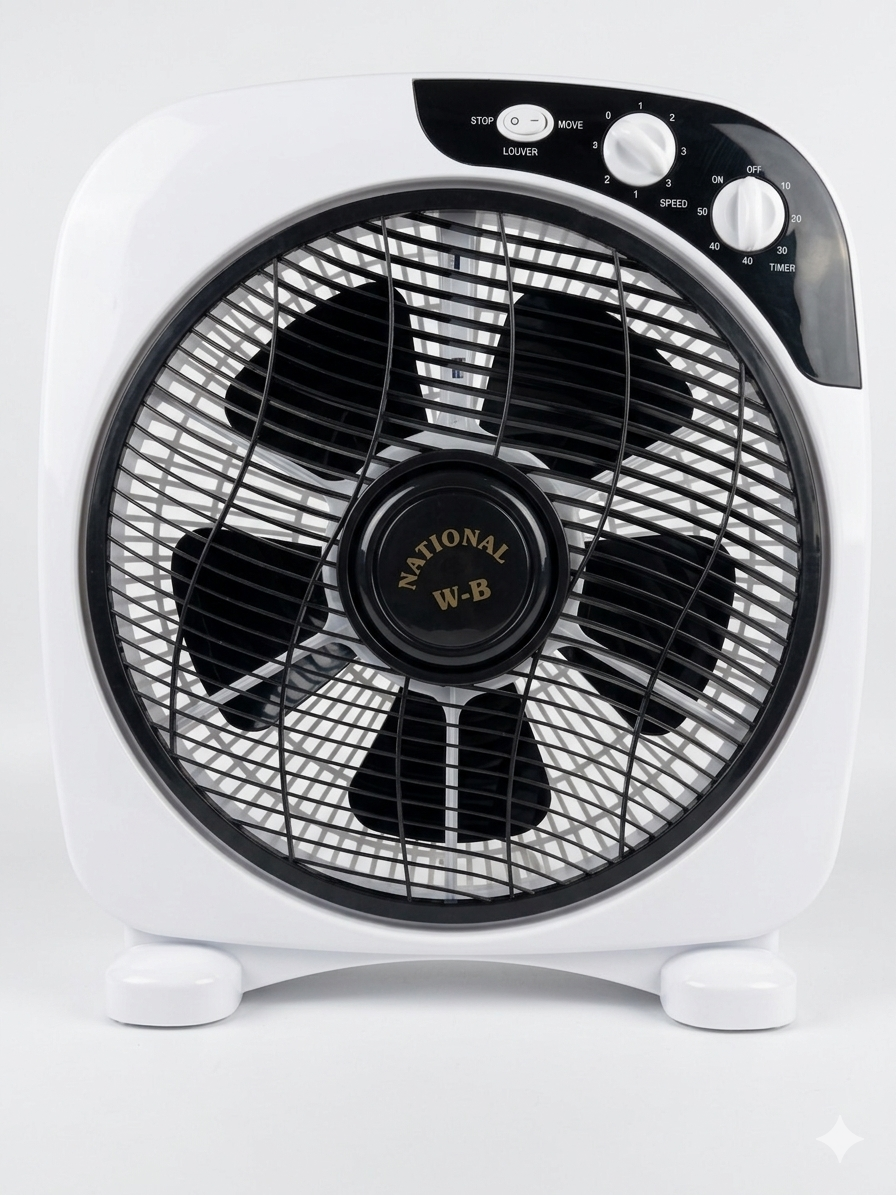 '-  NATIONAL WB Black & White fan -  Abouche3le
