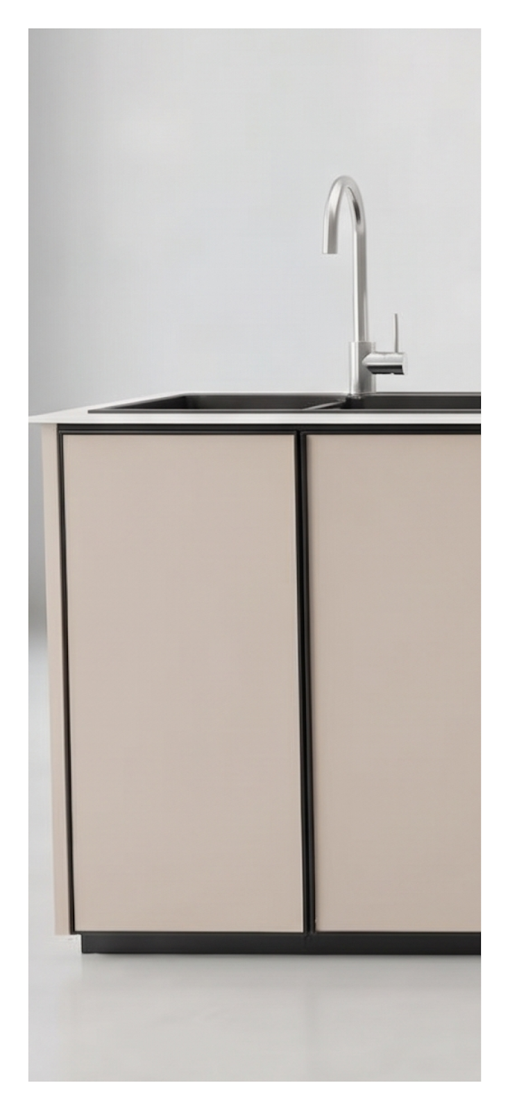 Double-Door Sink Base Cabinet (80cm) | Luxury Outdoor Kitchen & Grilling | Abou Che3le Lebanon